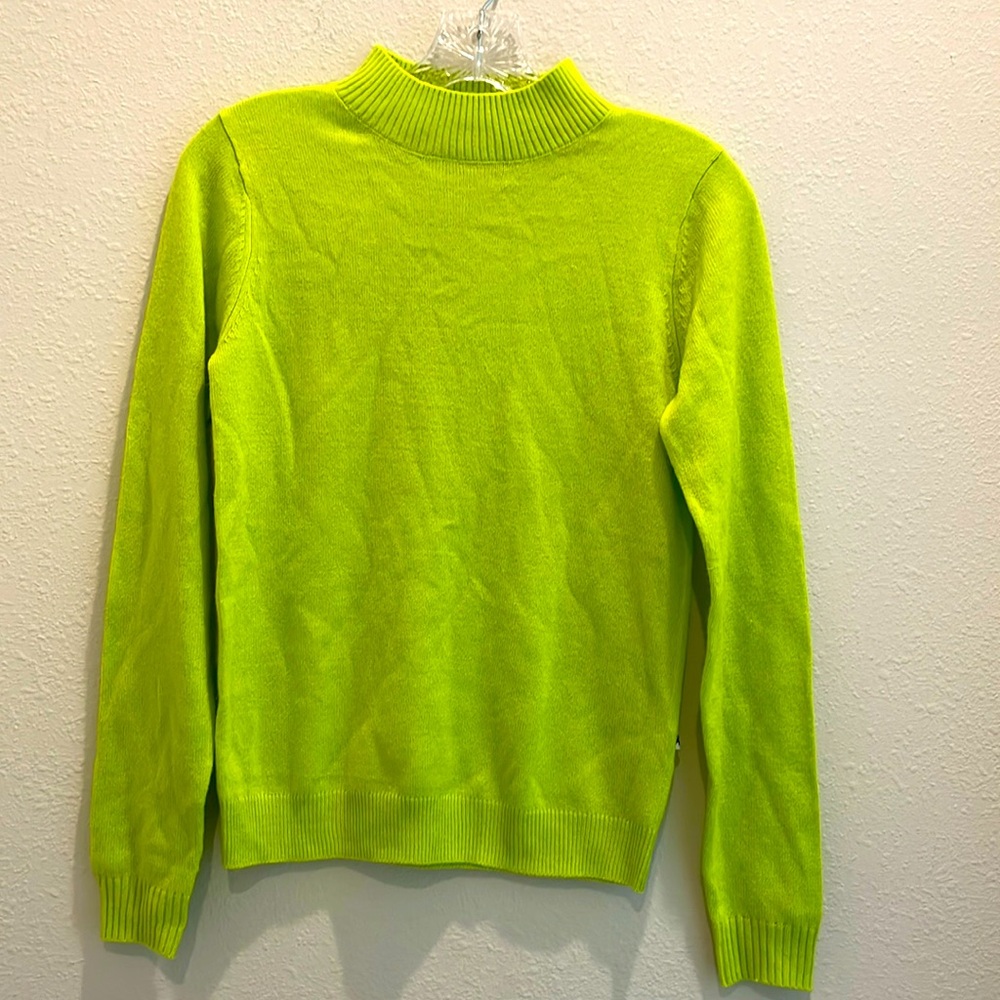 SHEIN women’s green long sleeve sweater Small size, mock cowl neck.pre-worn.